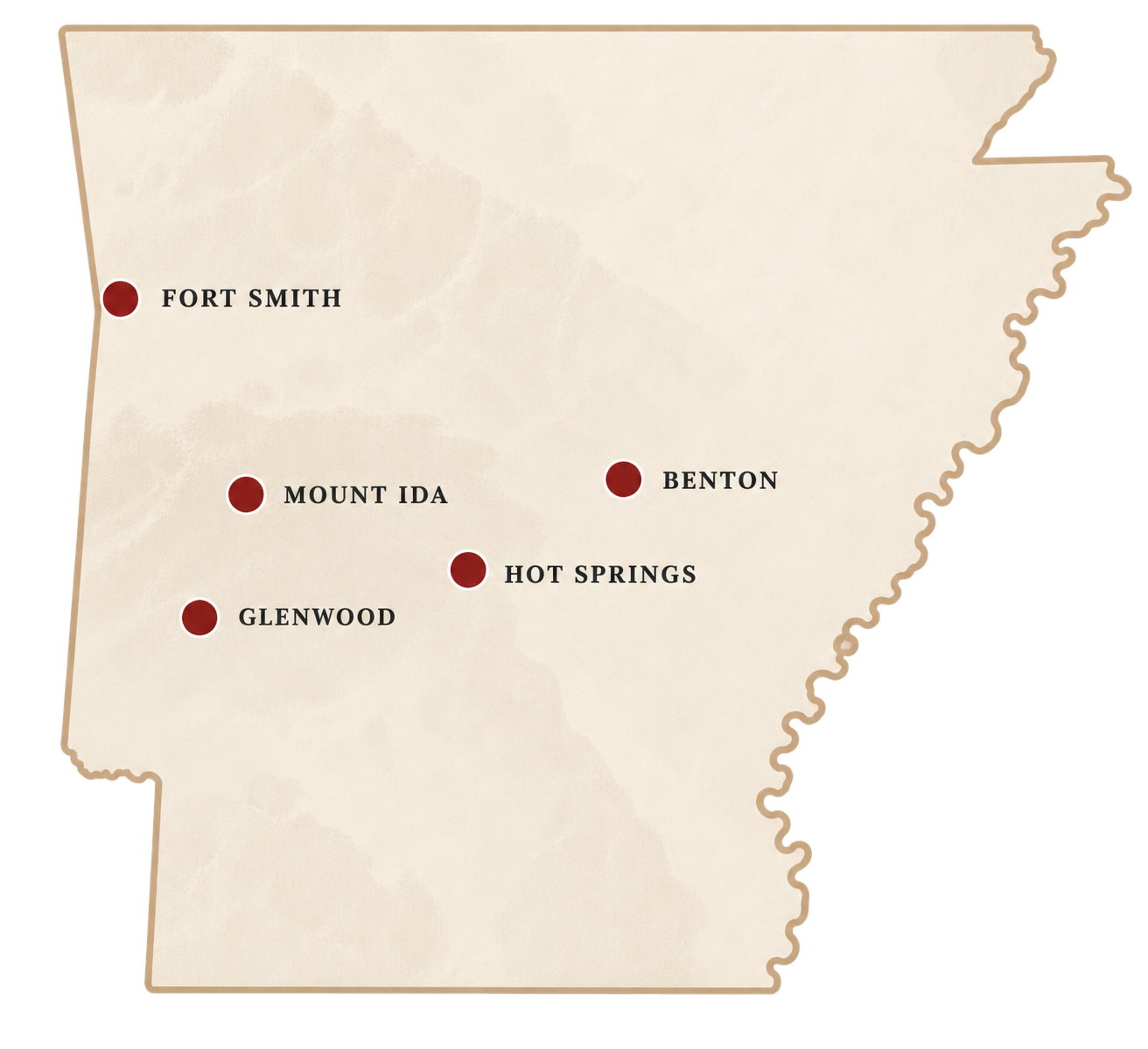 Tribe Ranch availability across Arkansas